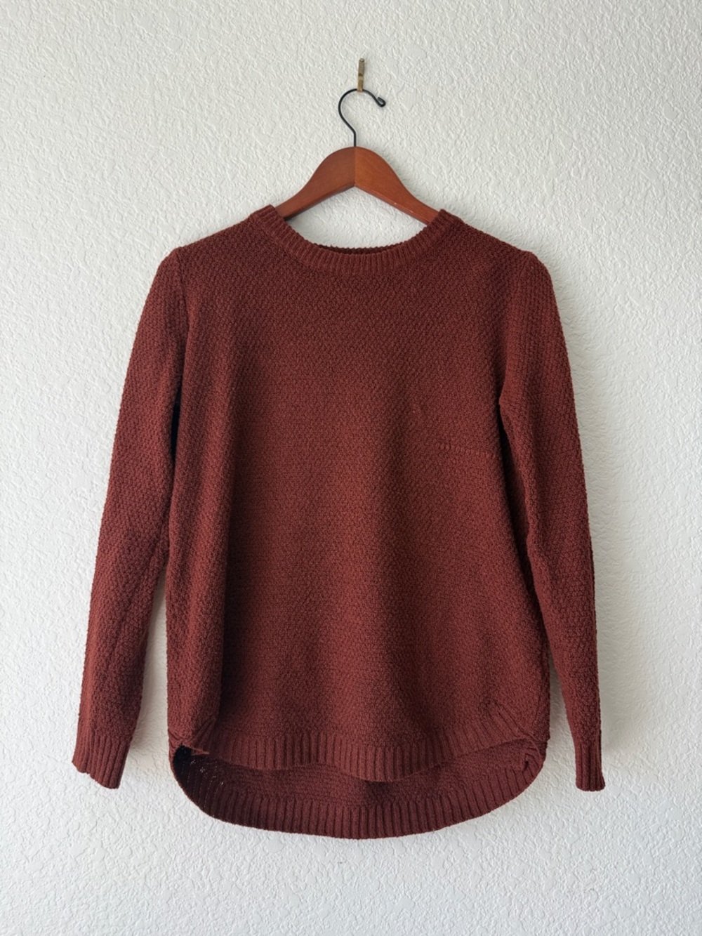 Pink Clover Rust Scoopneck Knit Sweater